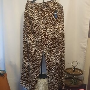 INC International Concepts Leopard Print Slacks  in Black and Brown